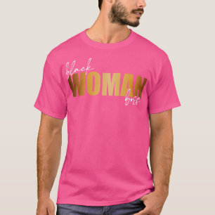 T-shirt Black Woman Boss Propriétaire d'entreprise noir