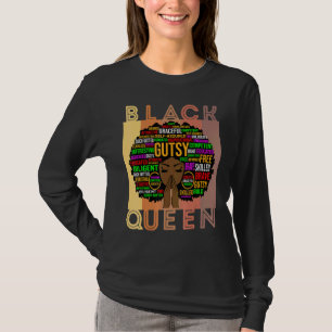T-shirt Black Women Melanin Enseignante Queen Afro Black G