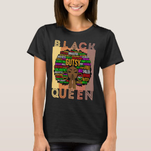 T-shirt Black Women Melanin Enseignante Queen Afro Black G