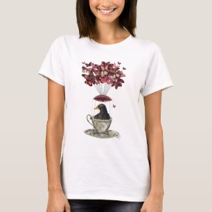 T-shirt Blackbird In Teacup