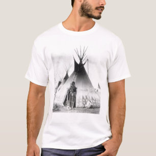 T-shirt Blackfoot courageux, près de Calgary, Alberta,