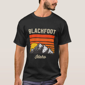 T-shirt Blackfoot Idaho Retro City State Usa Souvenir