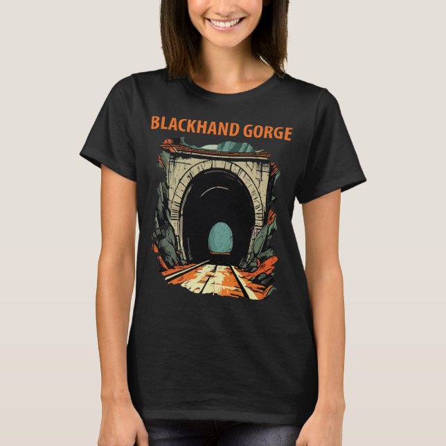 T-shirt Blackhand Gorge Tunnel Dark Teal Voyage (Devant)