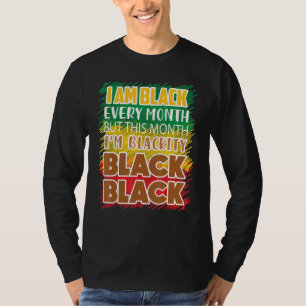 T-shirt Blackity Black Chaque mois Black Histoire Bhm Afri