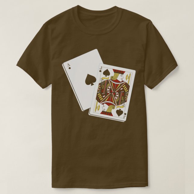 T-shirt Blackjack Jouer ds (Design devant)