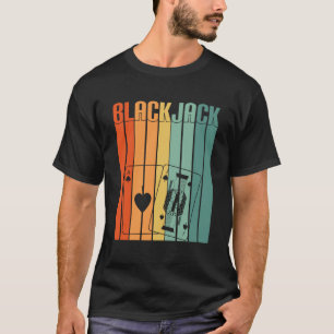 T-shirt Blackjack Retro Vintage les années 70 casino de je