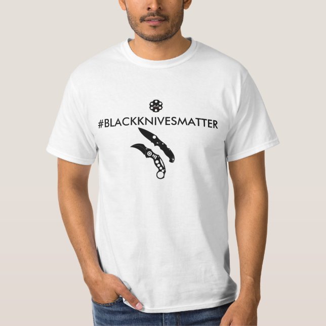T-SHIRT #BLACKKNIVESMATTER (Devant)