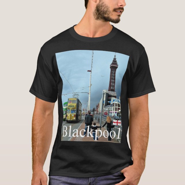 T-shirt Blackpool, Angleterre (Devant)