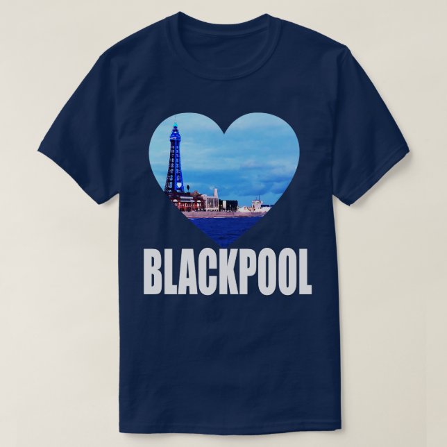 T-shirt Blackpool Tower Angleterre Cadeau (Design devant)