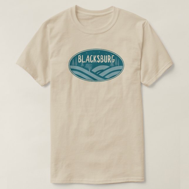 T-shirt Blacksburg Virginia Outdoor (Design devant)