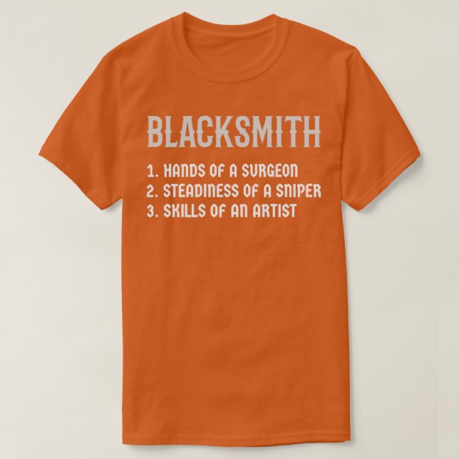 T-shirt BLACKSMITH Blacksmith Définition T (Design devant)