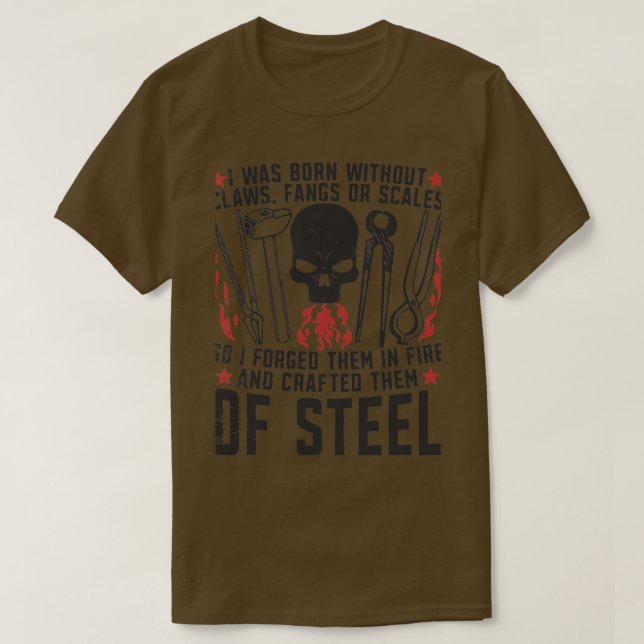 T-shirt Blacksmith Forging Fer Sl Blacksmiing (Design devant)
