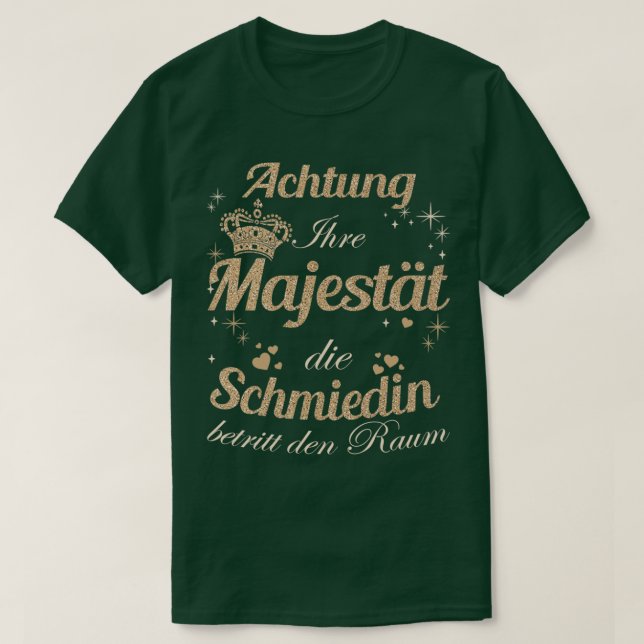 T-shirt Blacksmith LadyMajesty Ladies Artisan Blacksmith T (Design devant)