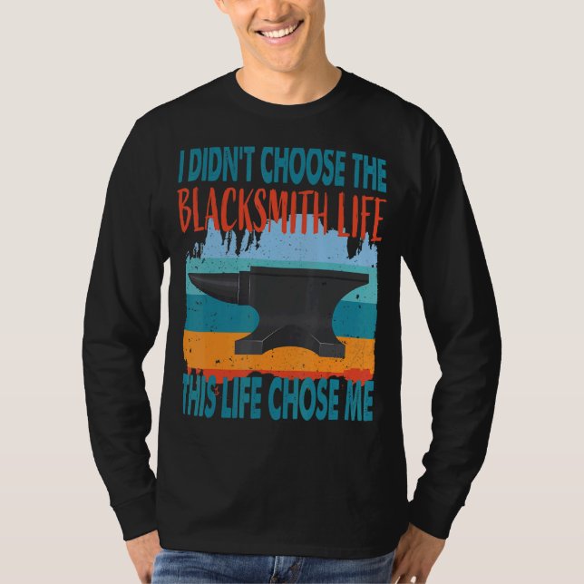 T-shirt Blacksmith Life Anvil Design (Devant)
