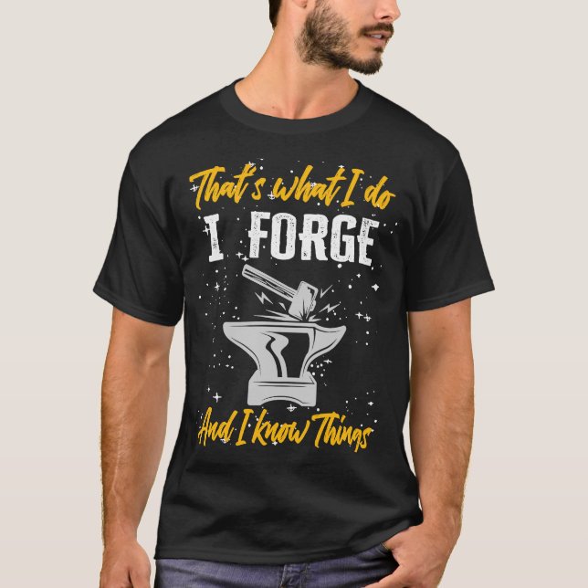 T-SHIRT BLACKSMITH MÉTAL WORKER BLADESMITH (Devant)