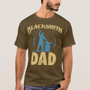 T-shirt Blacksmith Papa Idée Cadeau Blacksmithing Forging
