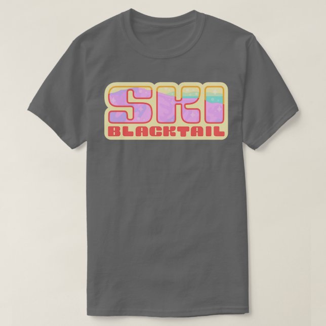 T-shirt Blacktail de ski (Design devant)