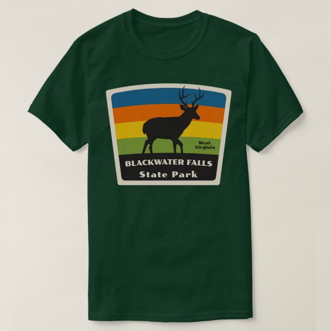 T-shirt Blackwater Falls State Park West Virginia Roaming (Design devant)