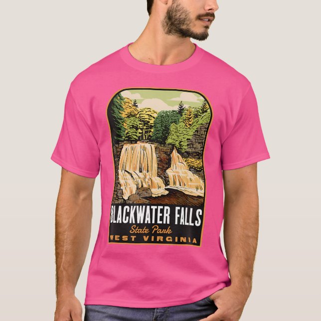 T-shirt Blackwater Falls State Park West Virginie (Devant)
