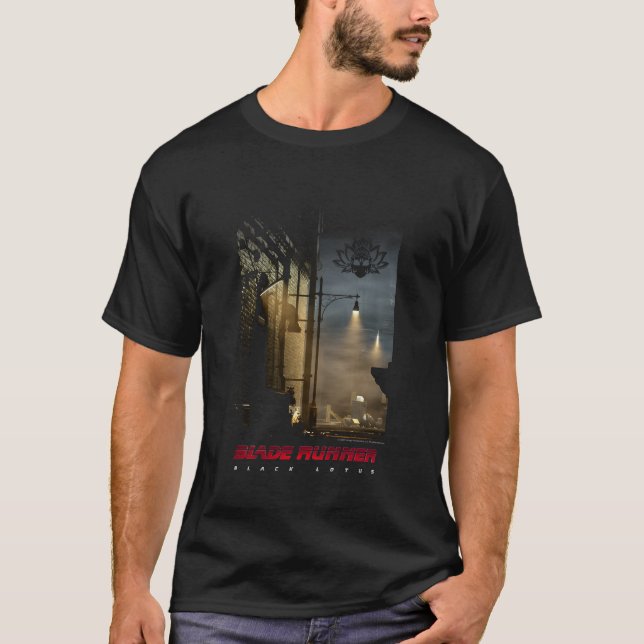 T-shirt Blade Runner Black Lotus City Of Angels (Devant)