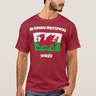 T-shirt Blaenau FfPalestinian og, Pays de Galles avec drap