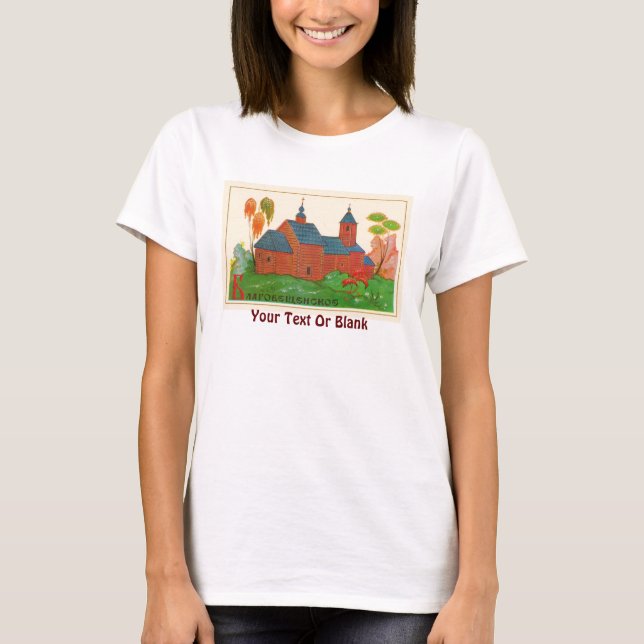 T-shirt Blagoveshchenskoye Wood Russian Church (Devant)