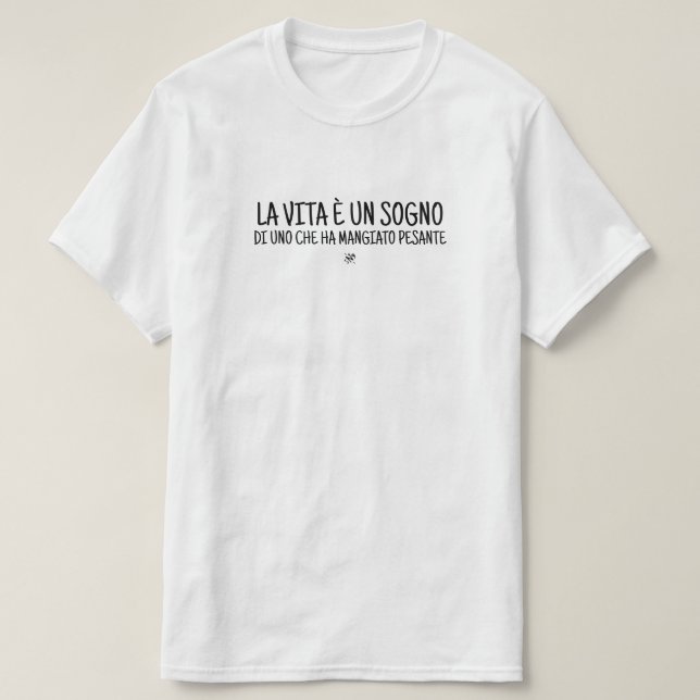 T-shirt Blague cynique en italien (Design devant)