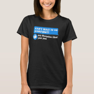 T-shirt Blague de camping humour drôle d'extérieur Matérie