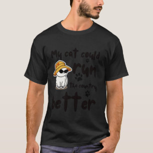 T-shirt Blague de chat drôle Politique Sarcastique Citatio