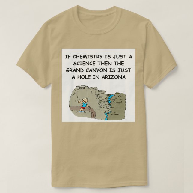 T-shirt Blague de chimie 53 (Design devant)