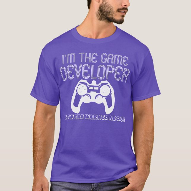 T-shirt Blague de développeur de jeu Codage Gameester Prog (Devant)