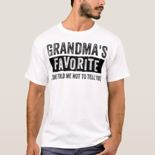 T-shirt Blague de famille drôle préférée de grand-mère Pet