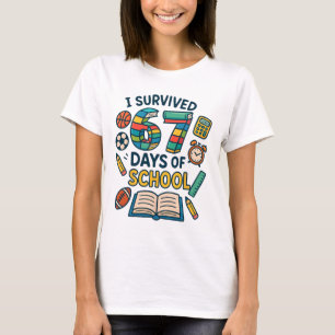 T-shirt Blague de l'école six sept mème élève professeur b