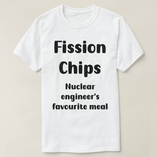 T-shirt Blague de l'ingénieur nucléaire (Design devant)