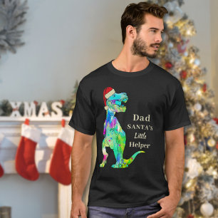 T-shirt Blague de Noël drôle de papa dinosaure