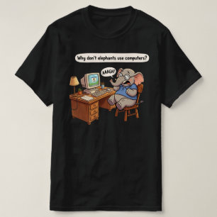 T-shirt Blague de Papa Pourquoi les Éléphants