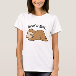 T-shirt Blague de paresseux drôle de prise au ralenti