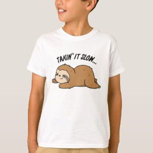 T-shirt Blague de paresseux drôle de prise au ralenti
