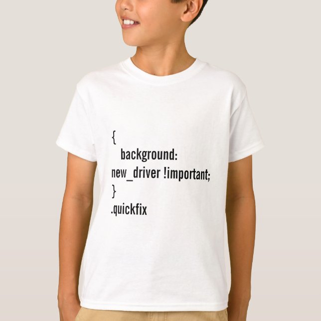 T-shirt Blague de programmation pour les nouveaux conducte (Devant)