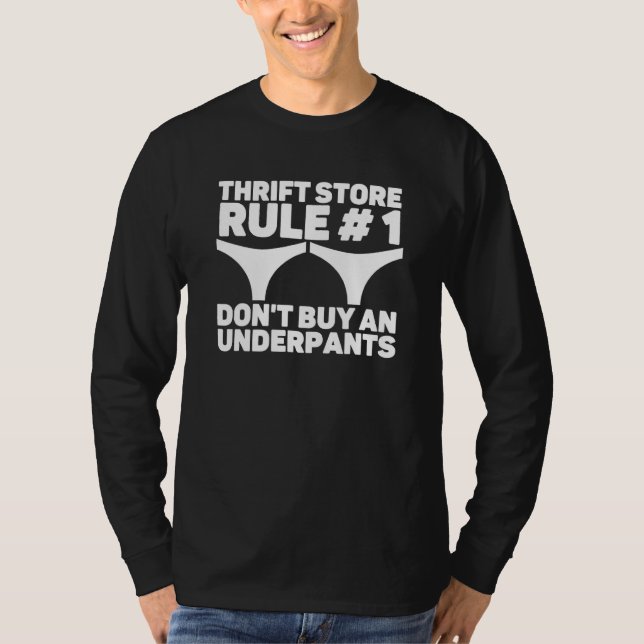 T-shirt Blague de sous-vêtements Boutique de seconde main  (Devant)