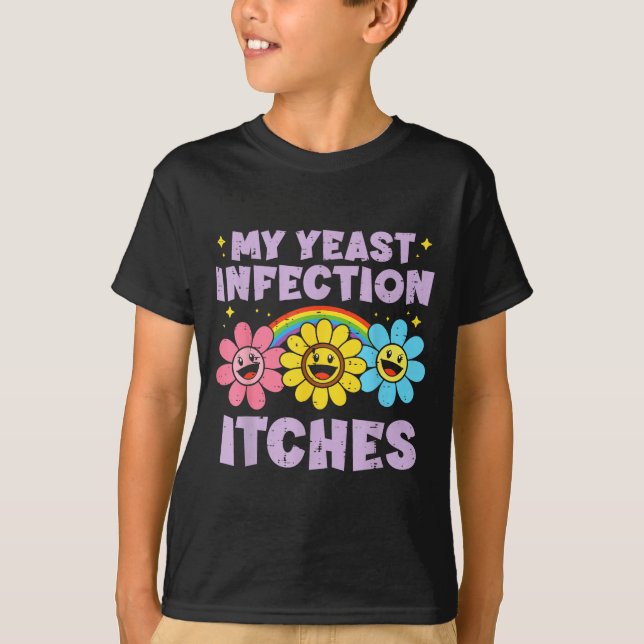 T-shirt Blague d'humour inappropriée sur les démangeaisons (Devant)