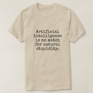 T-shirt Blague d'intelligence artificielle