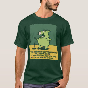 T-shirt blague dire debout comédien cochon 1