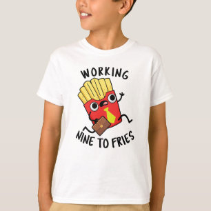 T-shirt Blague drôle de frites françaises de neuf à frites