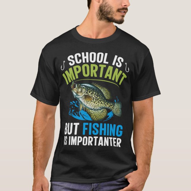 T-shirt Blague drôle de pêche à la crapette  (Devant)