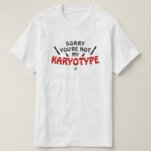 T-shirt blague génétique pour les geeks sur les chromosome