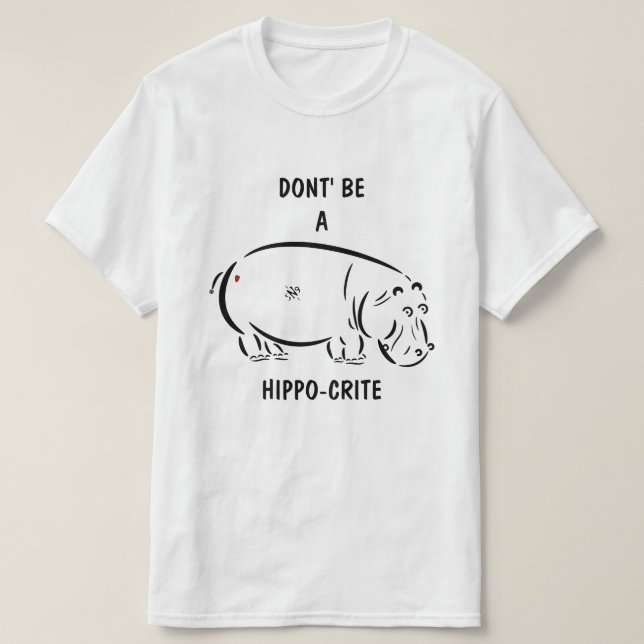 T-shirt Blague hypocrisie (Design devant)