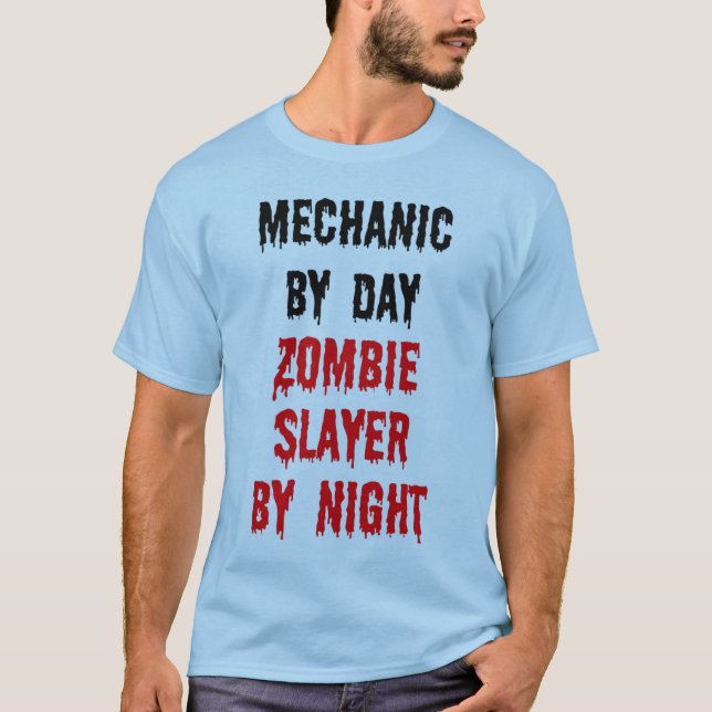 T-shirt Blague mécanique zombie (Devant)