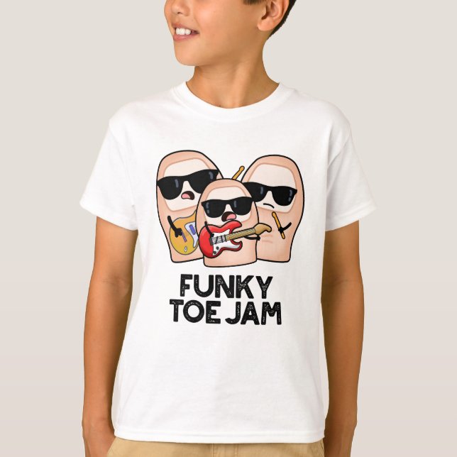 T-shirt Blague musicale funky sur l'orteil drôle  (Devant)