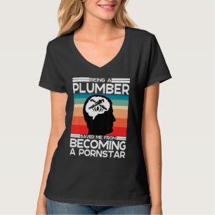 T-shirt Blague sale humour dicton pour plombier sur